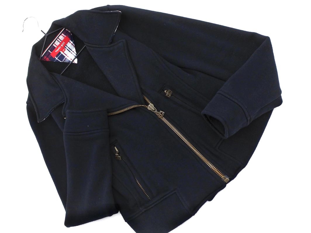 tommy girl トミーガール ライダースデザイン ジャケット sizeXS/黒 ◇■ ☆ fbc6 レディース