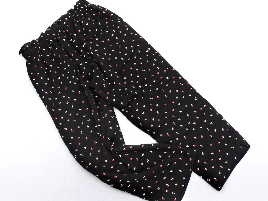 SHIPS シップス liflattie リフラティ 総柄 イージー パンツ sizeS/黒 ■◇ ☆ fbc7 レディース