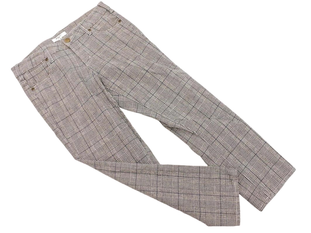 NATURAL BEAUTY BASIC ナチュラルビューティーベーシック グラフチェック クロップド パンツ sizeM/グレー ◇■ ☆ fbc7 レディース