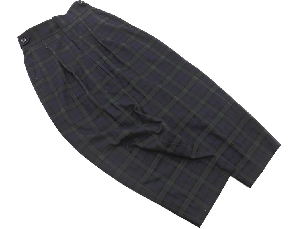 SHIPS シップス チェック テーパード パンツ size36/紺ｘ緑 ◇■ ☆ fbc8 レディース