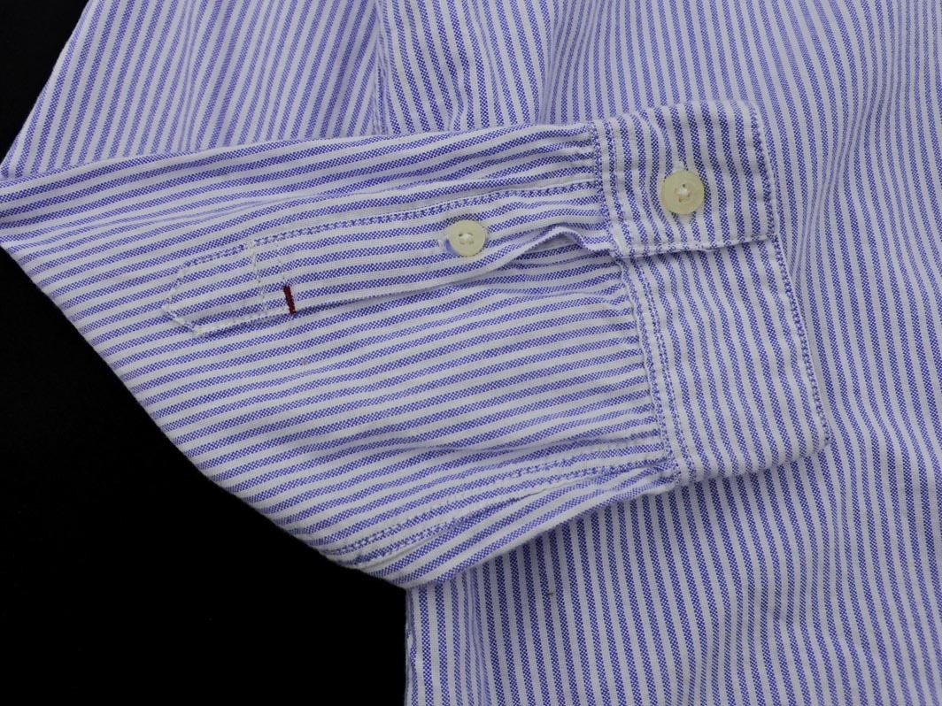 ネコポスOK arnold palmer アーノルドパーマー ストライプ プルオーバー シャツ size2/白ｘ青 ■◇ ☆ fbc7 レディース