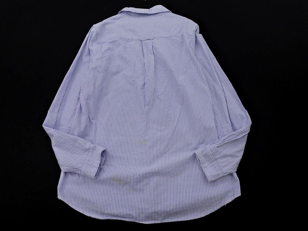 ネコポスOK arnold palmer アーノルドパーマー ストライプ プルオーバー シャツ size2/白ｘ青 ■◇ ☆ fbc7 レディース