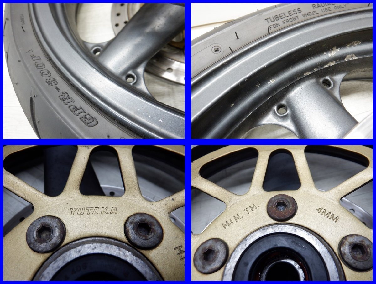 ！☆ミ62 ZR-7 ZR750F フロントホイール タイヤ 山あり フロントディスクローター 140　