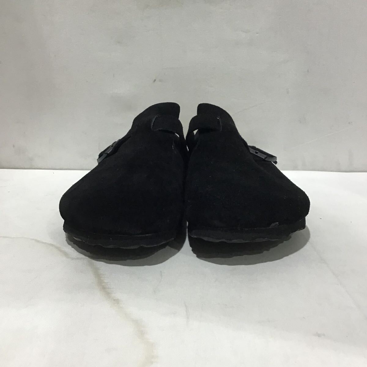 【BIRKENSTOCK】ビルケンシュトック ボストン サンダル スウェードレザー ブラック 26.5cm ts20250202