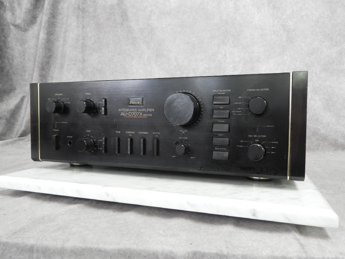 山水電気 サンスイ AU-D707X DECADE プリメインアンプ 山水電気 サンスイ AU-D707X DECADE プリメインアンプ SANSUI AU