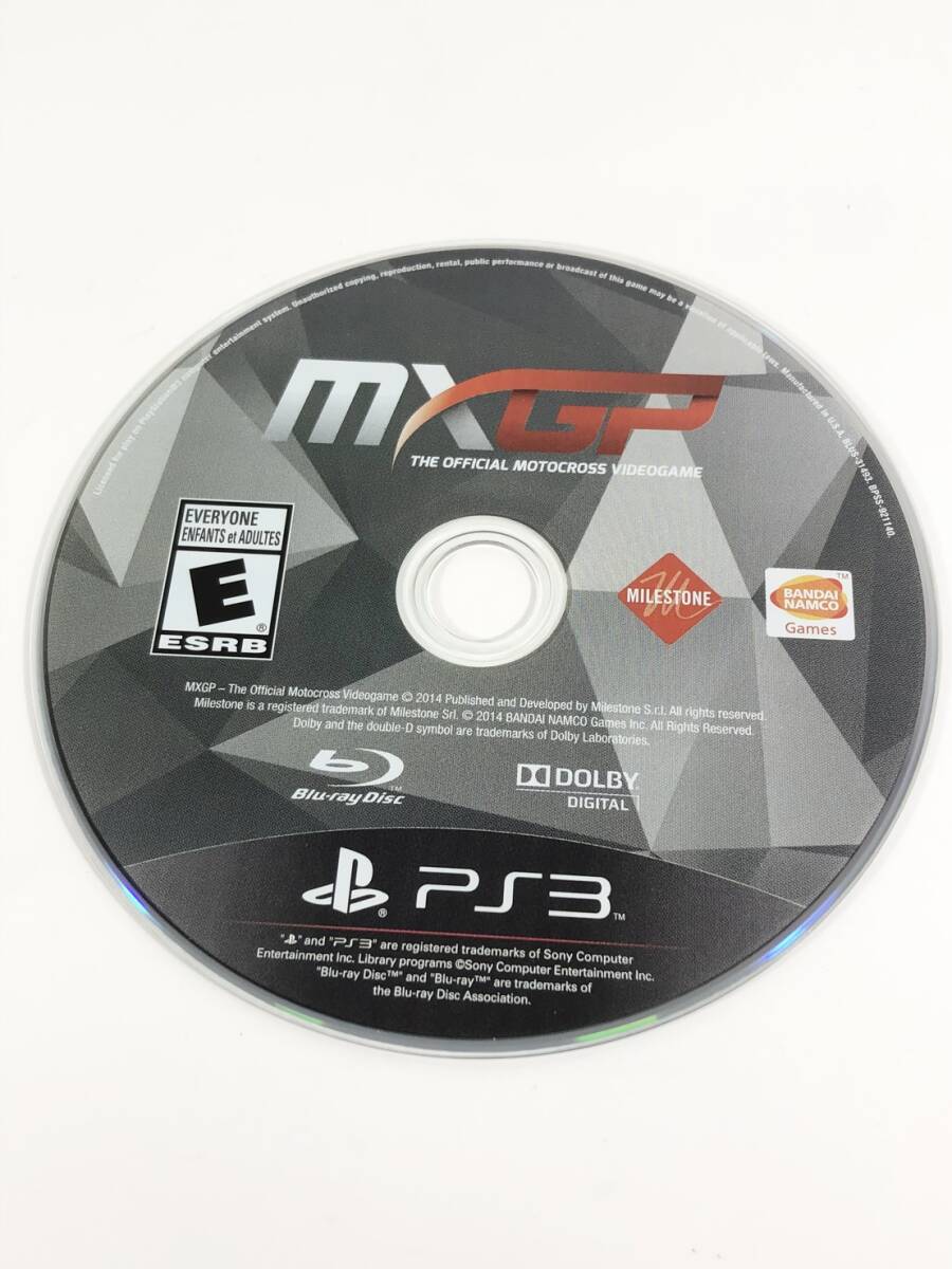 【希少/送料込】10907 mxGP 海外版 PS3 ゲームソフト ディスク状態良好 動作未確認_画像3