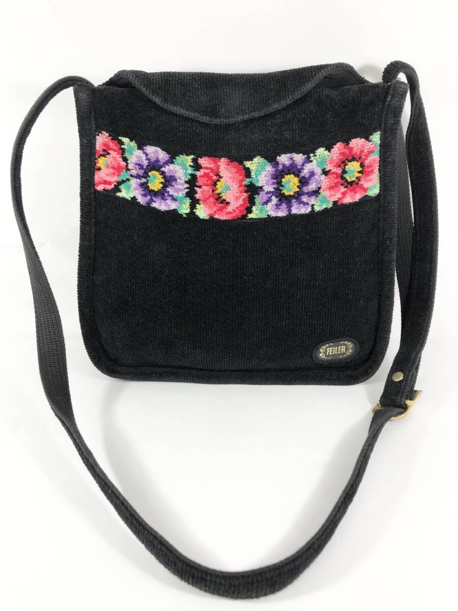11233 FEILER フェイラー ショルダーバッグ レディース 花柄 ブランドタグあり_画像1