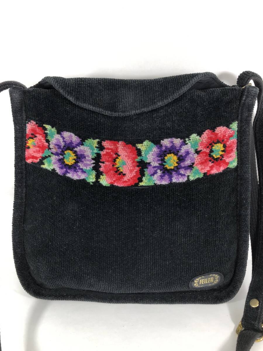11233 FEILER フェイラー ショルダーバッグ レディース 花柄 ブランドタグあり_画像4