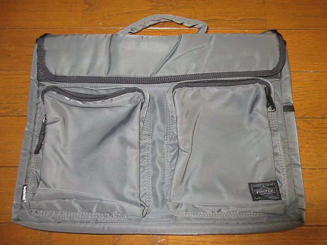 ネイバーフッド　NEIGHBOR HOOD　PORTER ポーター　ナイロン　トート　バッグ　ブリーフケース　グレー