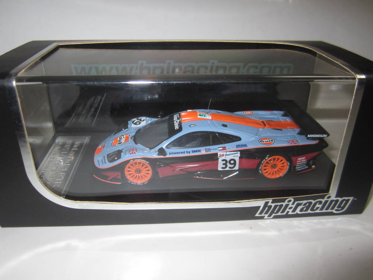 即決 hpi 8170 1/43 ガルフ チームダビドフ マクラーレン F1 GTR 1997年ルマン24h №39 レイ・ベルム／アンドリュー・ギルバート／関谷正德