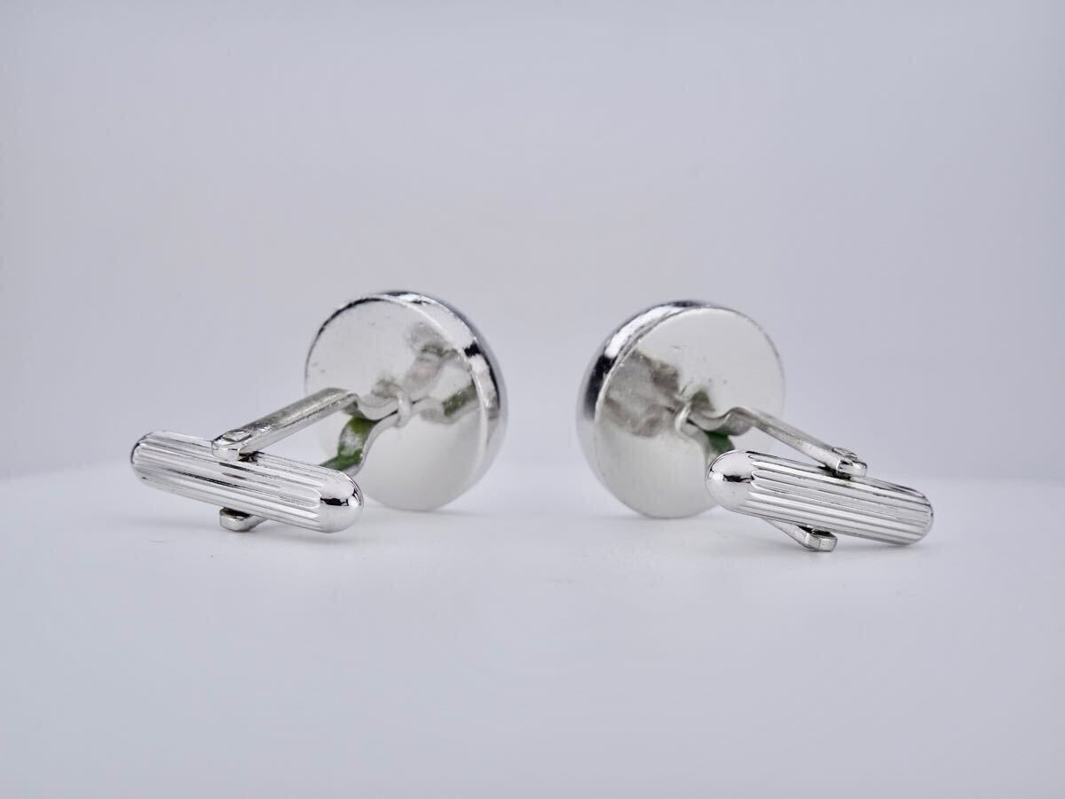 BURBERRY バーバリー　ブラック　オーバル　カフス　カフリンクス　7-2-70_画像8