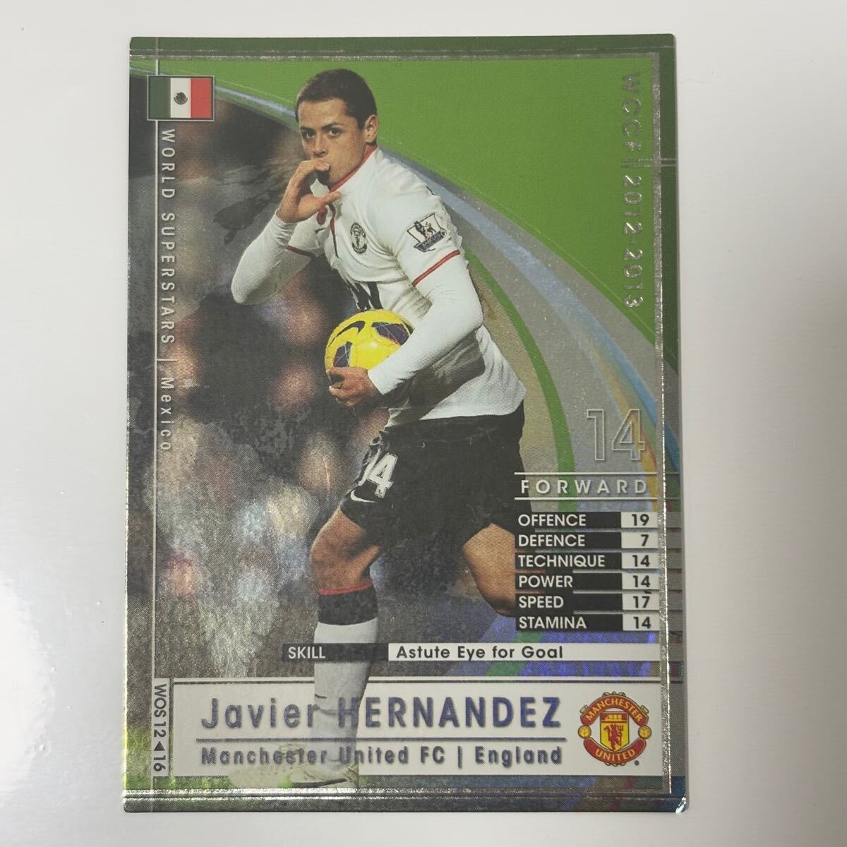 ?Panini WCCF 12-13 WOS ハビエル?エルナンデス Javier Hernandez Manchester United 2012-2013?四點落札で普通郵便送料無料?