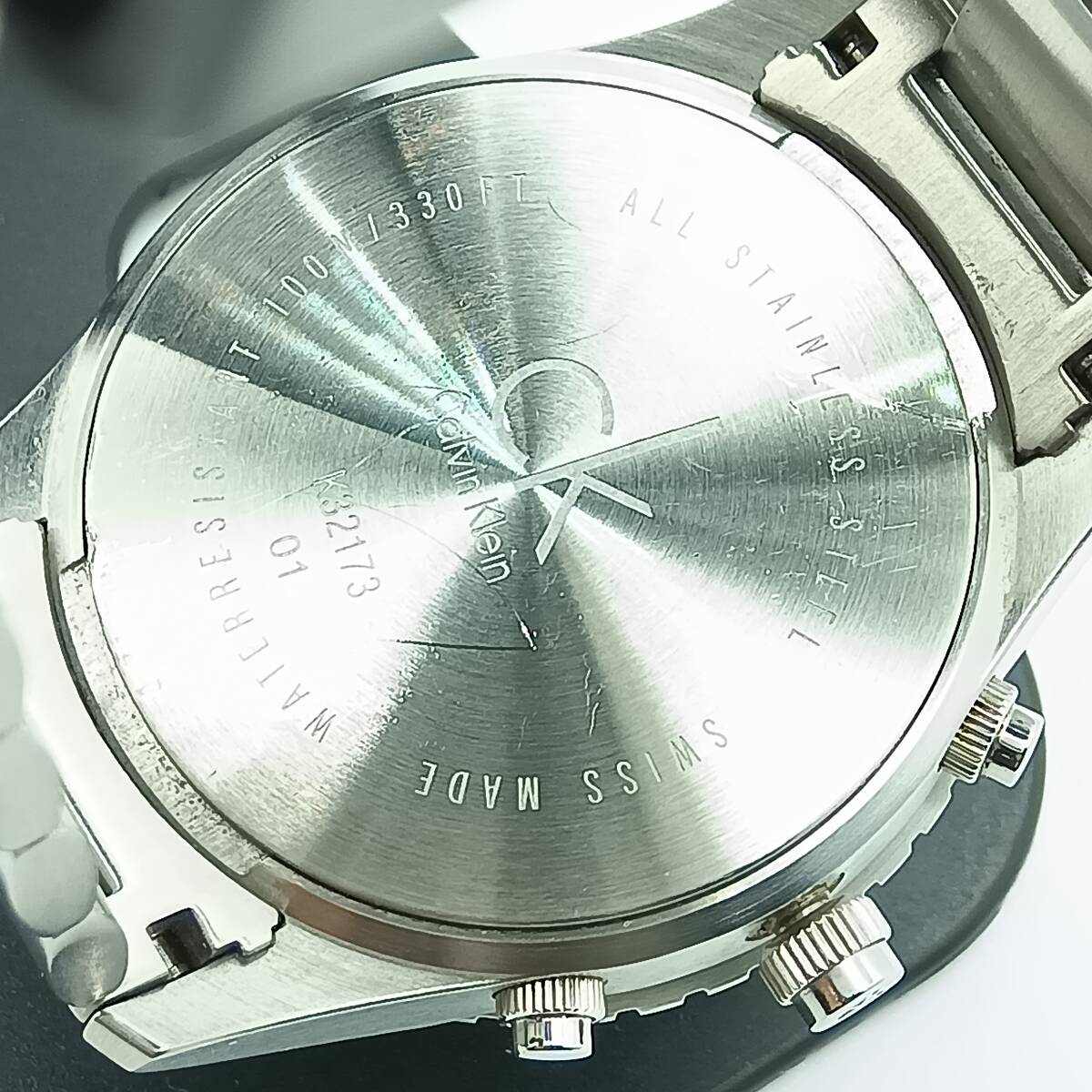 7868 送料無料【電池交換済】★カルバンクライン★Calvin Klein★チャレンジ★クロノグラフ★K32173.78★メンズ/腕時計/アナログ/クォーツ
