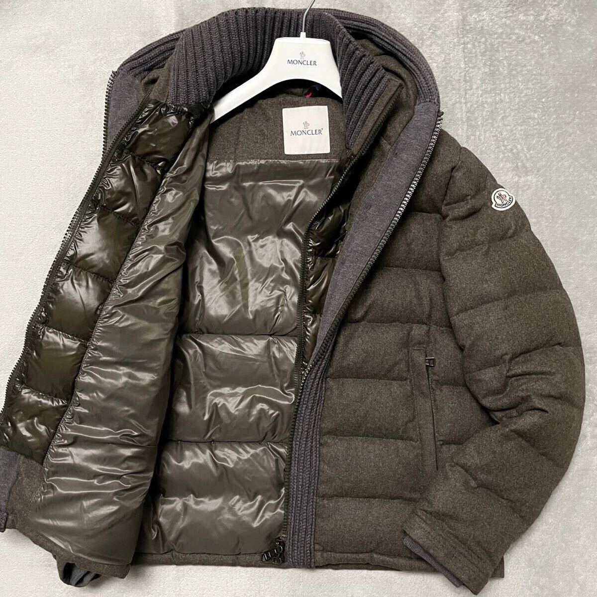 XL相当☆MONCLER モンクレール CANUT カヌート ニット切替 XL相当☆MONCLER モンクレール CANUT カヌート ニット切替