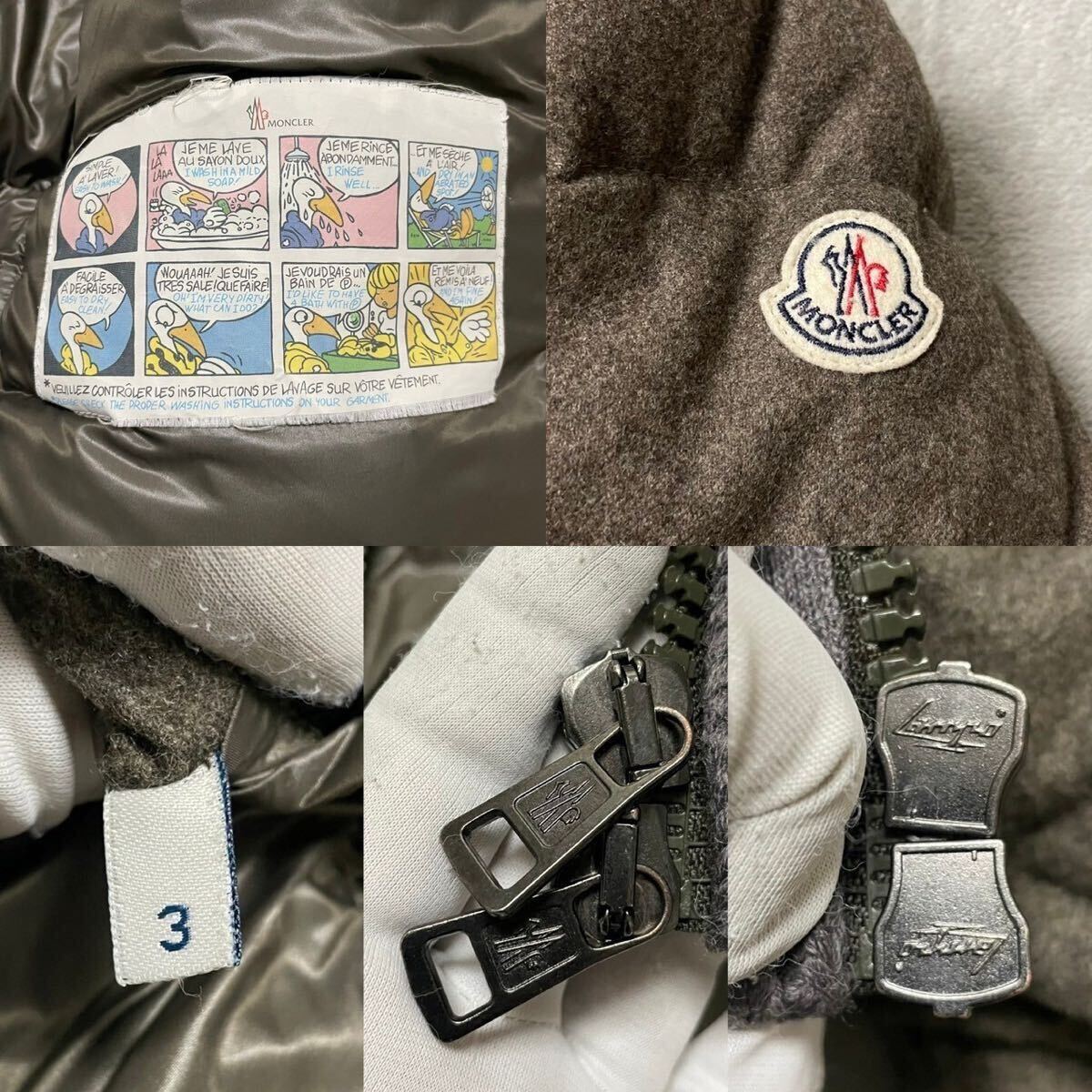XL相当☆MONCLER モンクレール CANUT カヌート ニット切替 XL相当☆MONCLER モンクレール CANUT カヌート ニット切替