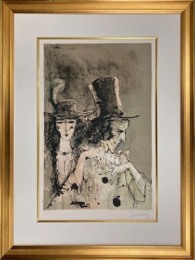 ≪　　ジャン　ジャンセン 　　　≫　　オリジナル リトグラフ 　 PIERROT 　 1977年 　　JEAN　JANSEM