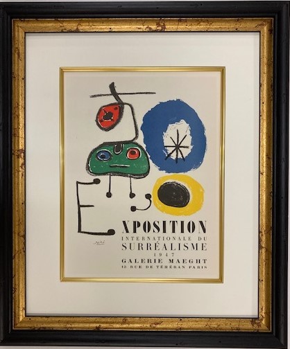 ≪　　 　ミロ　 　　≫　　リトグラフ 　　EXPOSITION DU SURREALISME　　 1959年　　　　JOAN　MIRO
