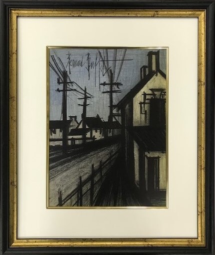 ≪　　ベルナール 　ビュッフェ　　≫　　オリジナル リトグラフ　LA ROUTE DU VILLAGE 　1967年 　BERNARD　 BUFFET