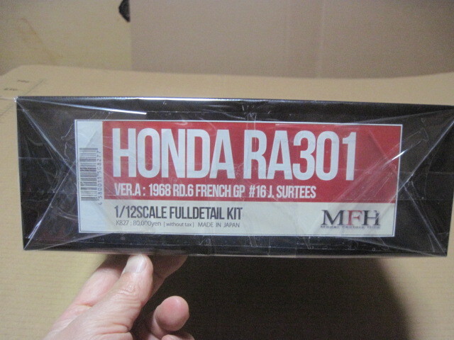 即決 MFH K827 1/12 HONDA RA301 VER.A ホンダ 1968 RD.6 FRENCHI GP #16 J.SURTEES メーカー新品購入品