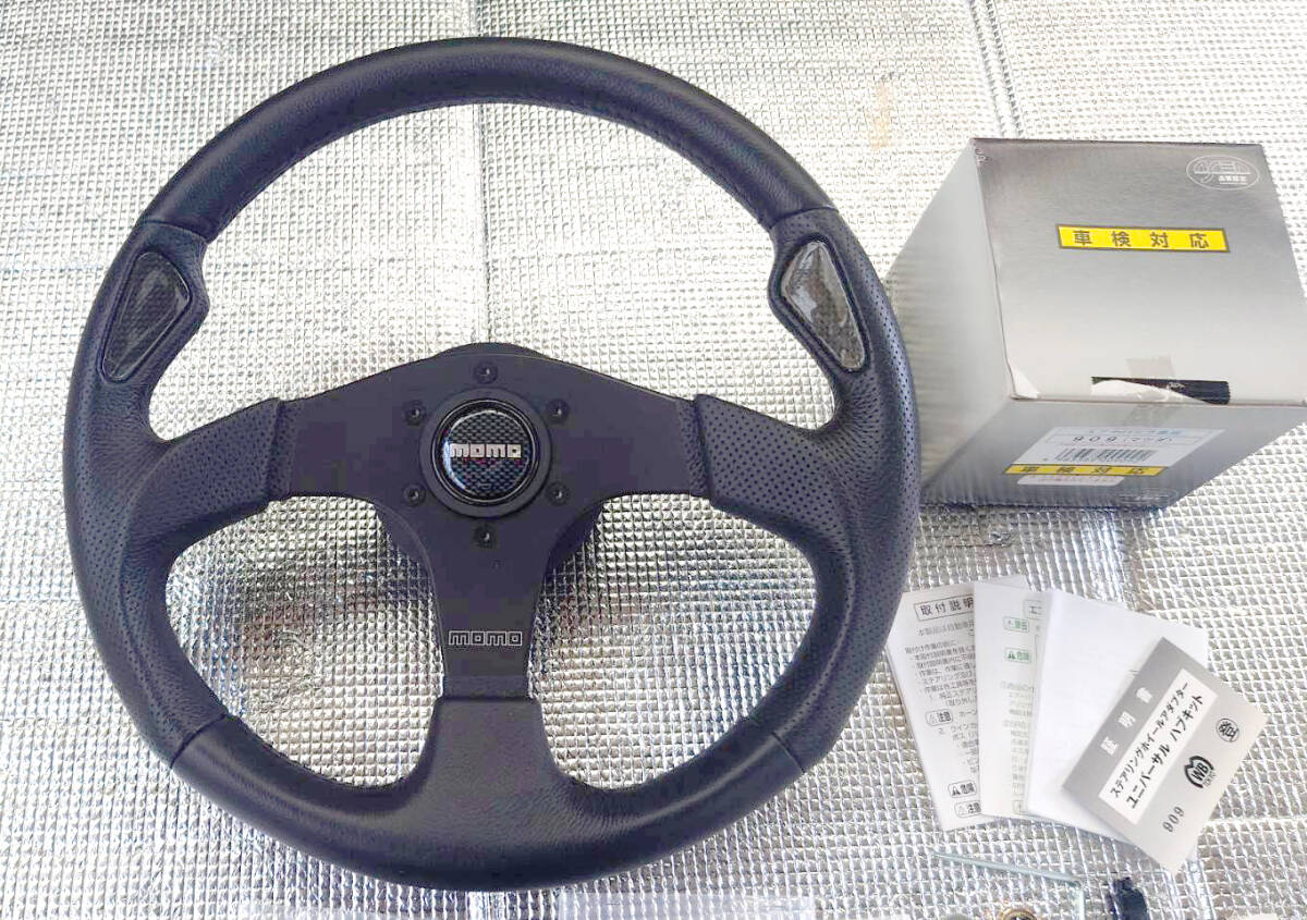 美品】MOMO モモステアリング J-2 JET350mm ジェット 外径346mm MAZDA RX-8用ボス（エアバッグ専用909）付属 【倉庫保管 品】(ステアリング、ハンドル本体)｜売買されたオークション情報、Yahoo!オークション(旧ヤフオク!) の商品情報をアーカイブ公開 - オークファン  