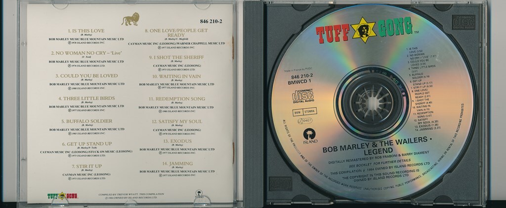 ボブ・マーリー & ザ・ウェイラーズ / BOB MARLEY & THE WAILERS / LEGEND /EU盤/中古CD!!76077/C_画像2
