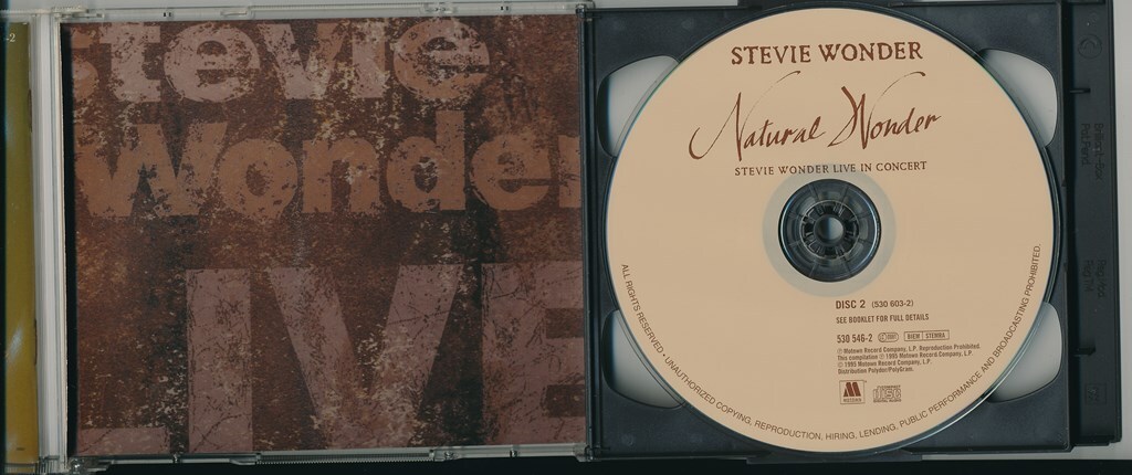 スティーヴィー・ワンダー / STEVIE WONDER / NATURAL WONDER /輸入盤/中古2CD!!76102/C_画像3
