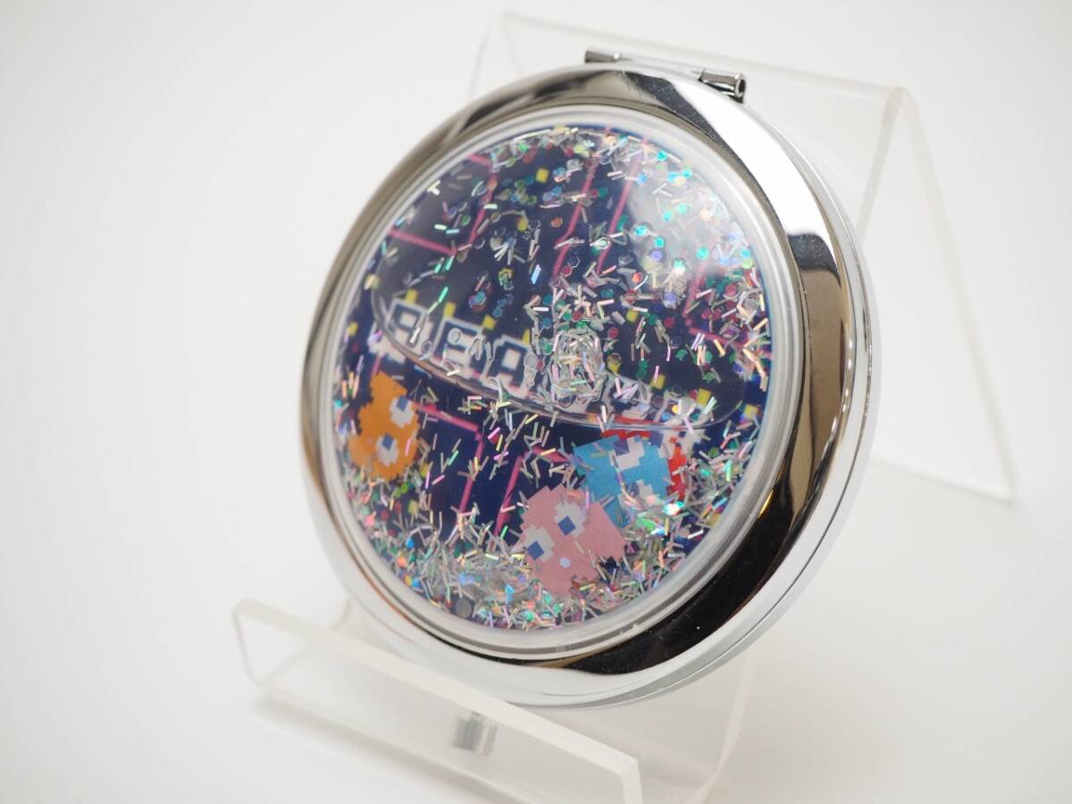 新品未使用 プラザ限定 パックマン グリッターミラー SV PLAZA PACMAN コンパクト バンダイナムコ レトロゲーム