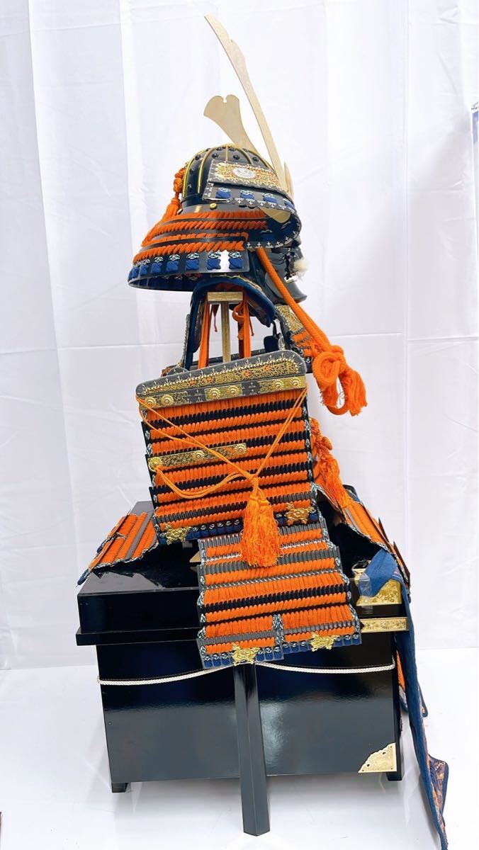 1SB078 五月人形 出世着付 稚児鎧 景光作 着用鎧 子供着用鎧 黒