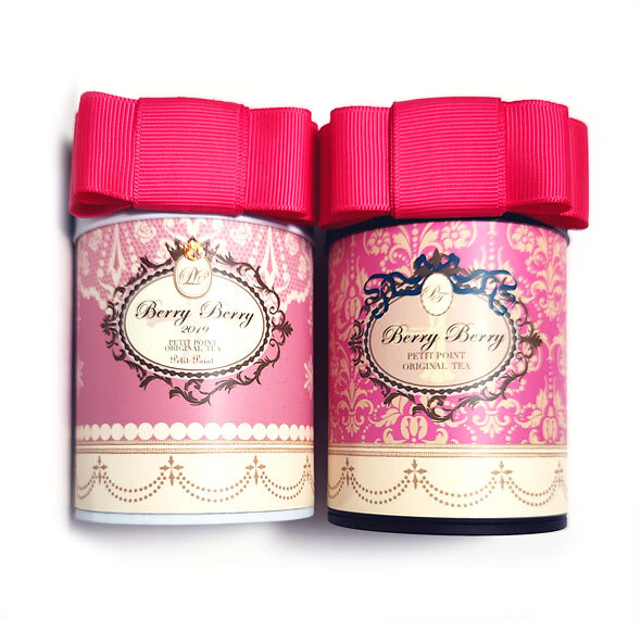 ★プティポワン 紅茶缶 リボンつき 2個(gè)セット 姫缶 