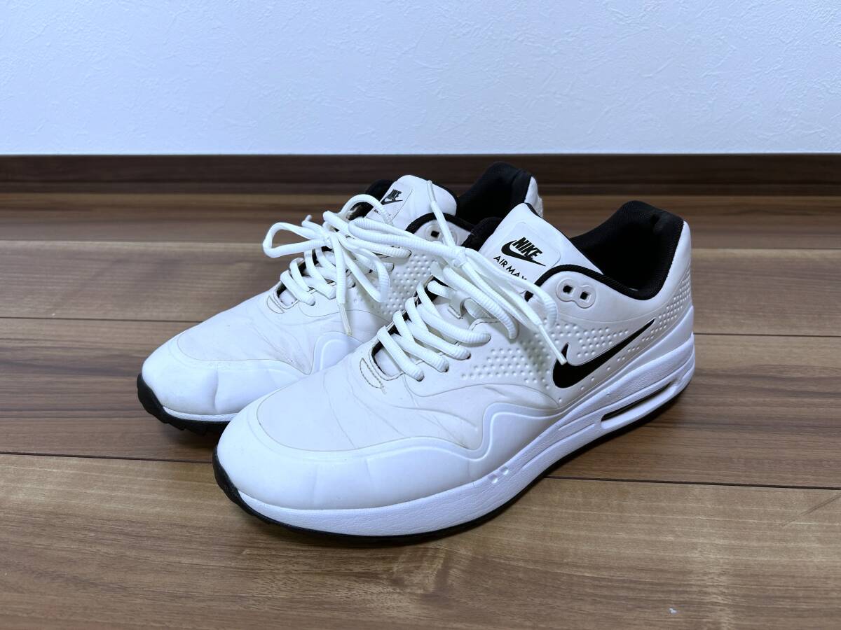 激レア ナイキ 27.0 US9 1G ゴルフ エアーマックス ホワイト/ブラック 白黒 AIR MAX 1 G