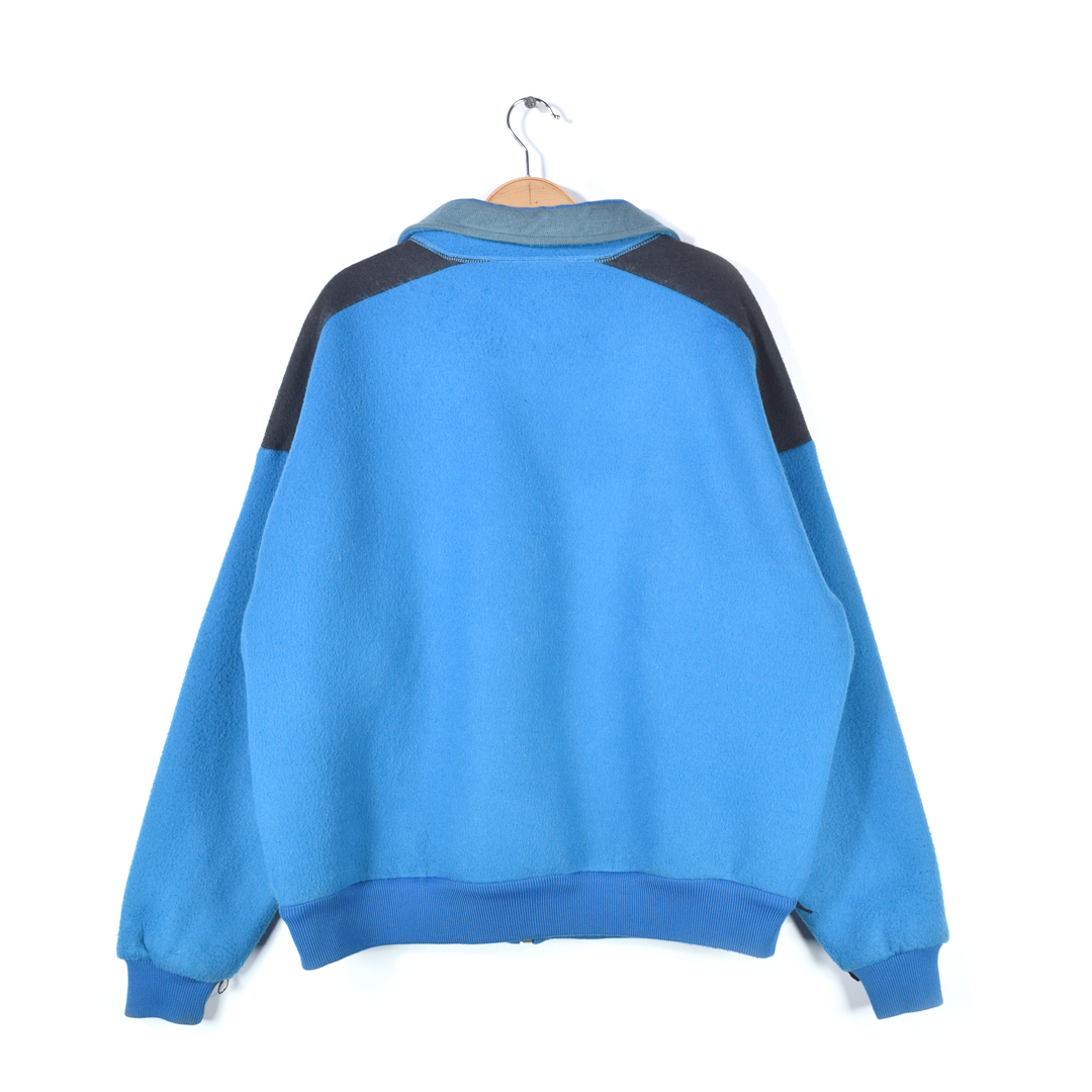 【送料無料】90s コロンビア USA制 フリースジャケット フルジップ ブルー アウトドア COLUMBIA メンズXL 古著 @DD0431