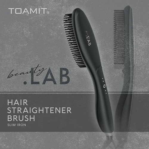 新品未使用 ストレートアイロン BEAUTY.LAB ビューティドットラボ ストレートヘアブラシ ヘアストレートブラシ ブラック 管理番号77 管理T_画像3