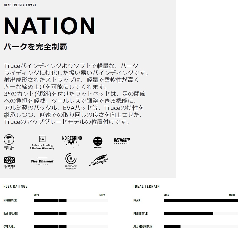 【新品:SALE】25 FIX NATION - TAN - Sサイズ 正規(guī)品 保証付 スノーボード バインディング