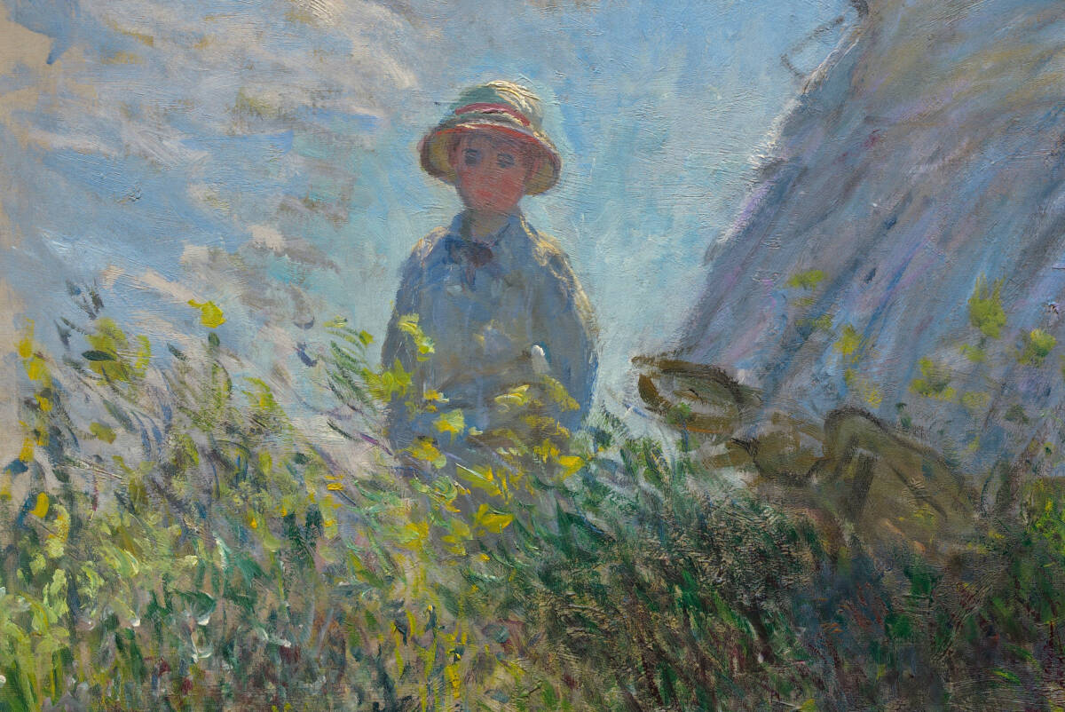 Yahoo!オークション - クロード・モネ 『散歩 日傘をさす女性