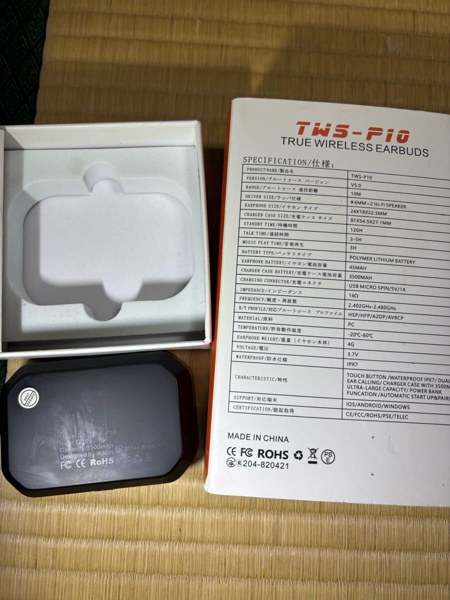 Bluetooth ワイヤレス イヤホン　TWS-P10 片側動作せず_画像2