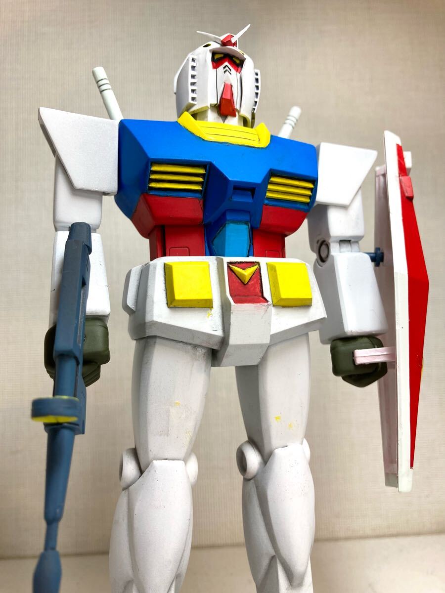 作画崩壊ガンダム 1/100旧キット改造 塗装済み完成品 レア品 作画崩壊ガンダム 1/100旧キット改造 塗装済み完成品 レア品