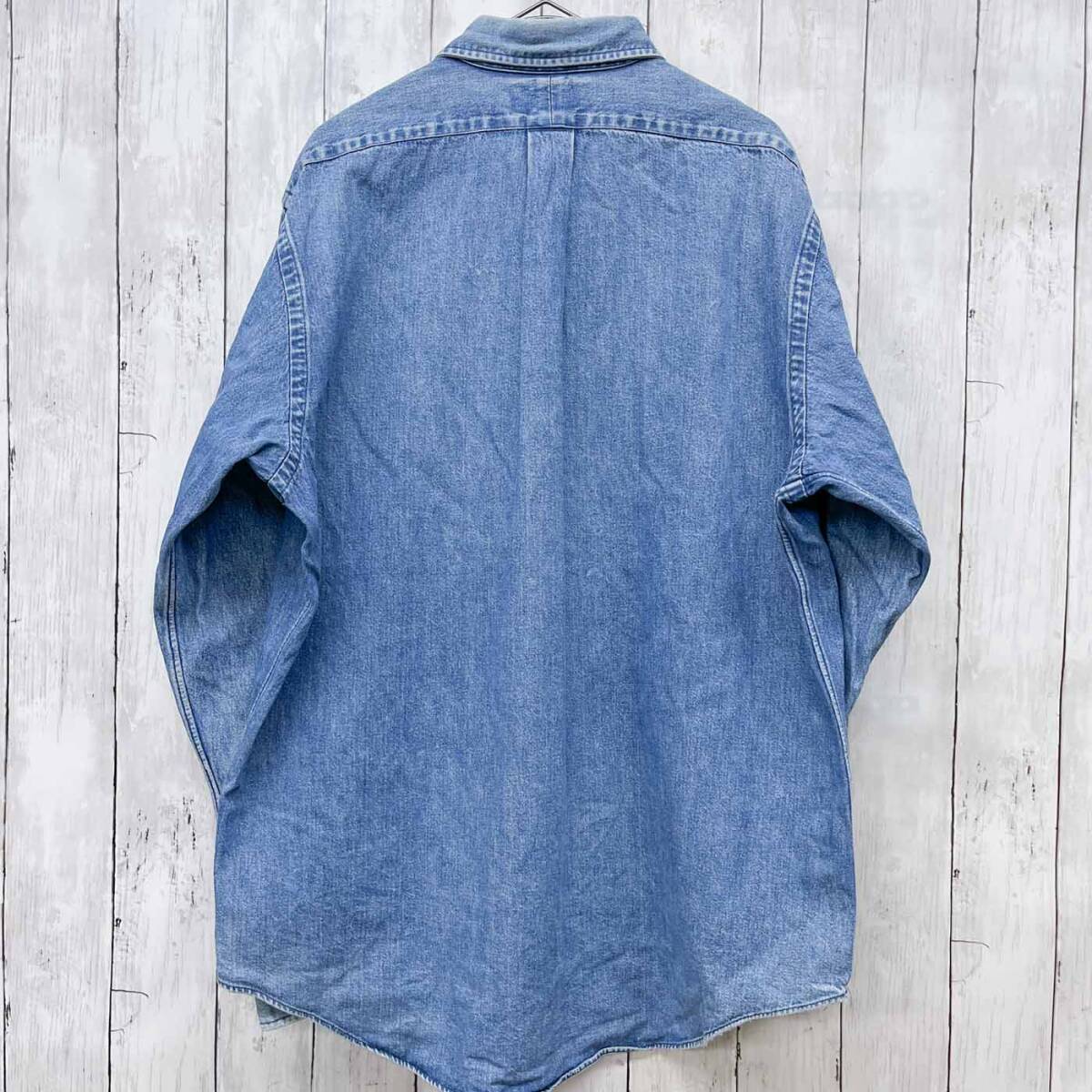 Ralph Lauren Ralph Lauren POLO COUNTRY Denim рубашка рубашка с длинным рукавом мужской one отметка хлопок 100% XL размер 6-297