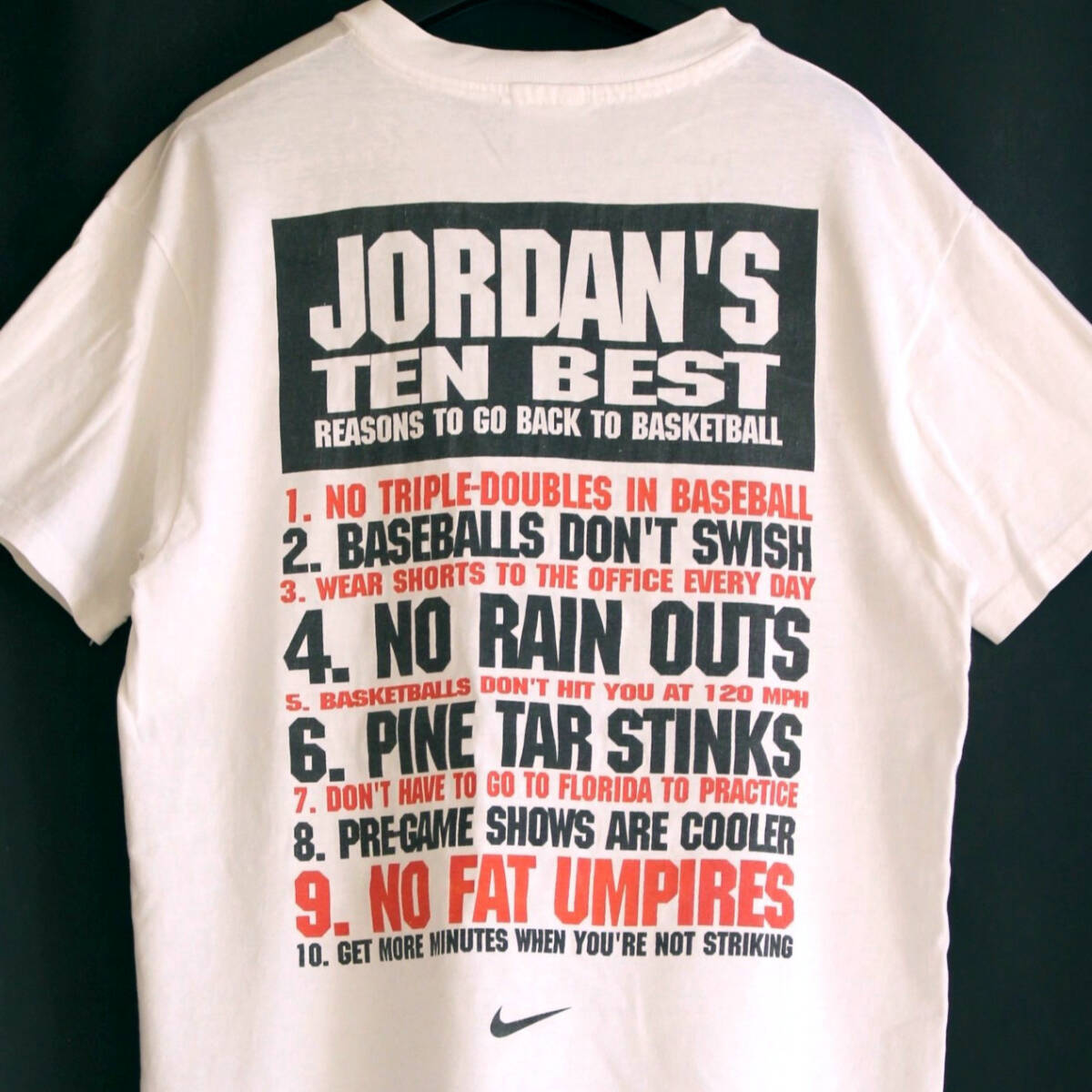 90s JORDAN VINTAGE NIKE ナイキ ビンテージ ジョーダン MADE IN USA 白タグ AIR 10best