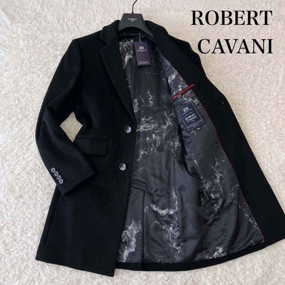 新品 ROBERT CAVANI ロベルトカバーニ チェスターコート L 新品 ROBERT CAVANI ロベルトカバーニ チェスターコート L