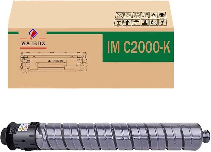 WATEDZ Ricoh用 IM C2000K（1パック ブラック）互換 トナーカートリッジ 対応機種：RICOH IM C2000 IM C2500 国際規格ISO9001認証工場生産