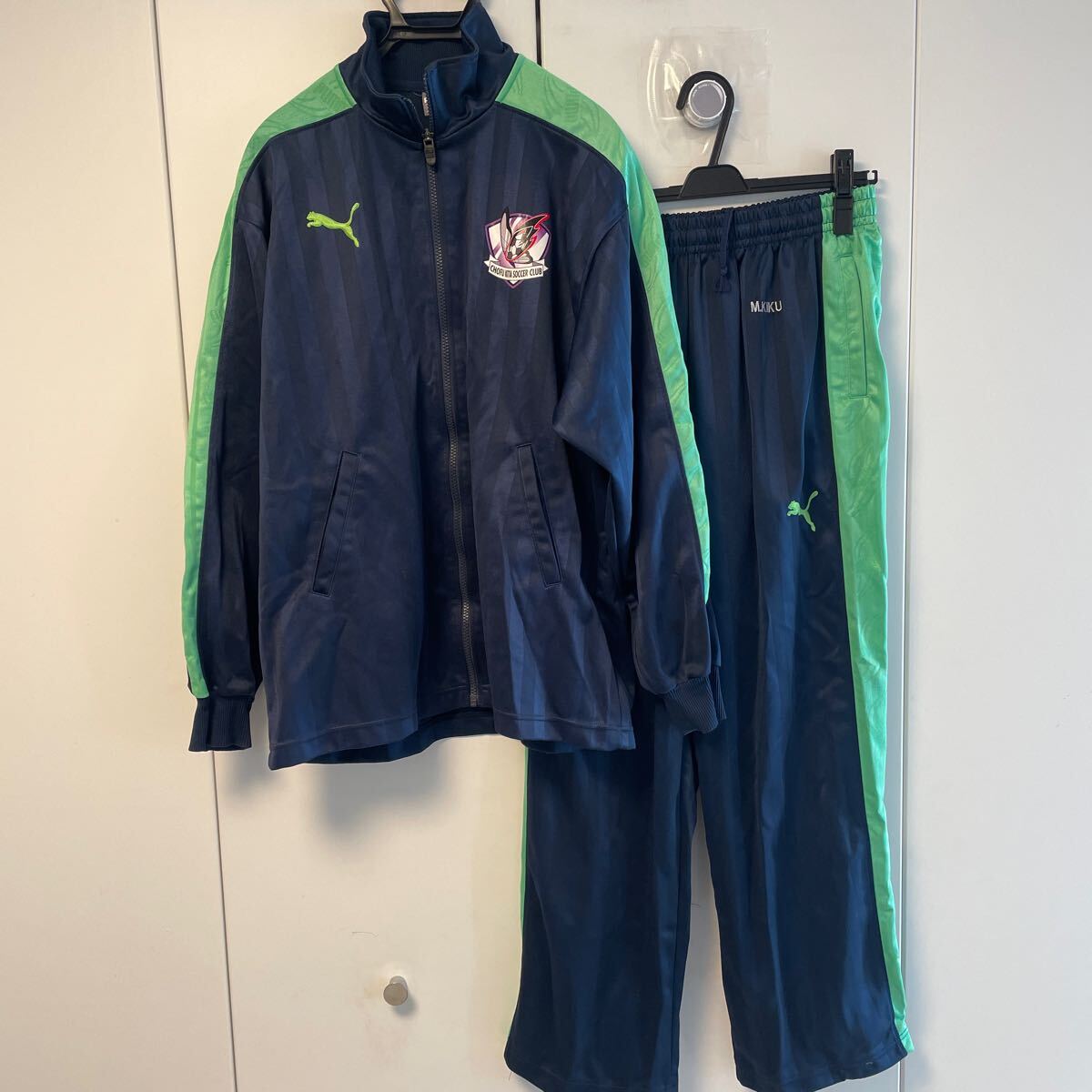 調布北高校 サッカー部 プーマ ジャージ 上下セット サイズS-M 調布北高校 サッカー部 プーマ ジャージ 上下セット サイズS-M