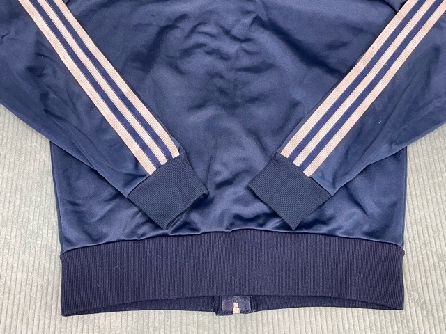 80's 米國制 ビンテージ アディダス adidas ATP KEYROLAN ジャージ スーパースタートラックトップ ネイビー/ホワイト S [ta-1340]