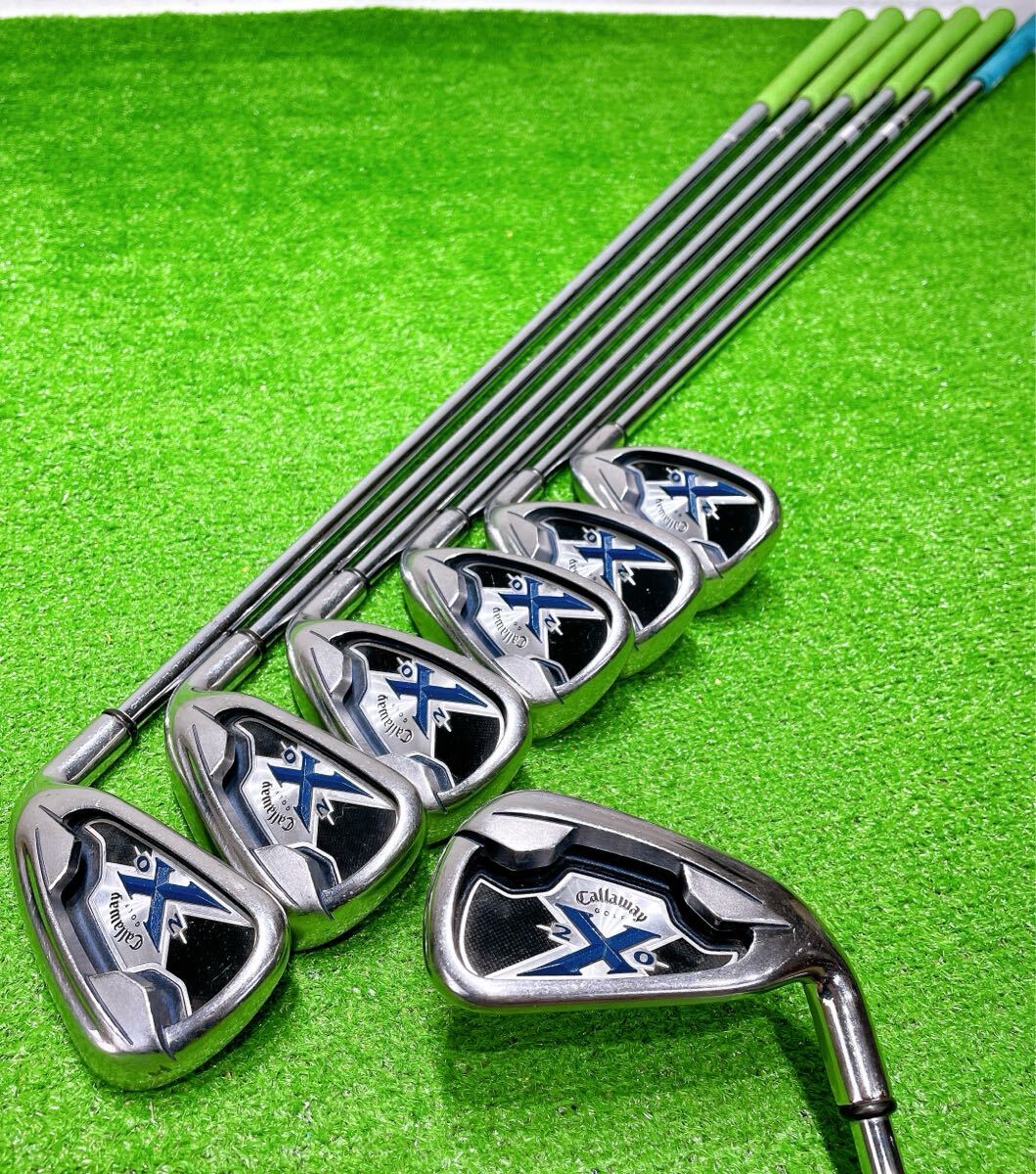 キャロウェイ X-20 アイアン 6本 S メンズ 右 初心者◎ キャロウェイ X20 メンズゴルフ アイアンセット 7本 SR 右利き用