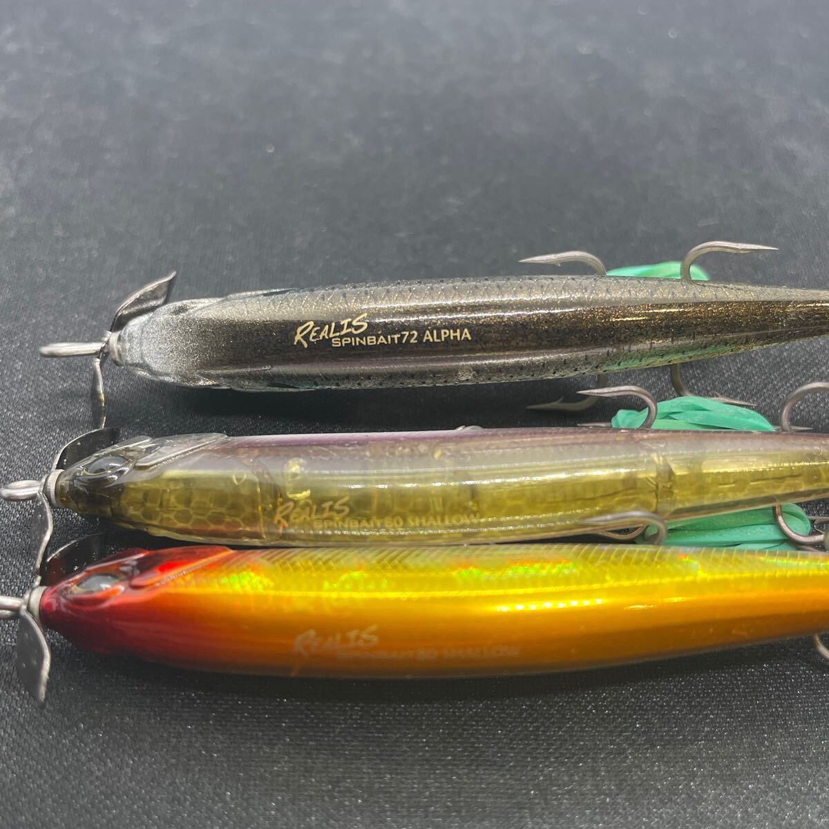 ★美品 送料無料★② デュオ レアリス スピンベイト 80 シャロー 72 ALPHA 3本セット DUO REALIS SPINBAIT SHALLOW 琵琶湖 ワカサギ バス _画像4