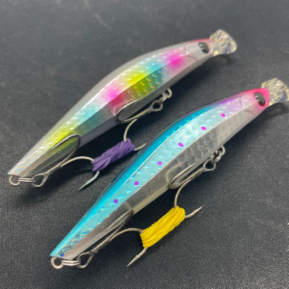 ★美品 送料無料★アストレイア シャロー 99F SR ２本セット エクリプス ECLIPSE ASTRAIA SHALLOW シーバス ヒデ サーフ 河川 ミノー _画像5