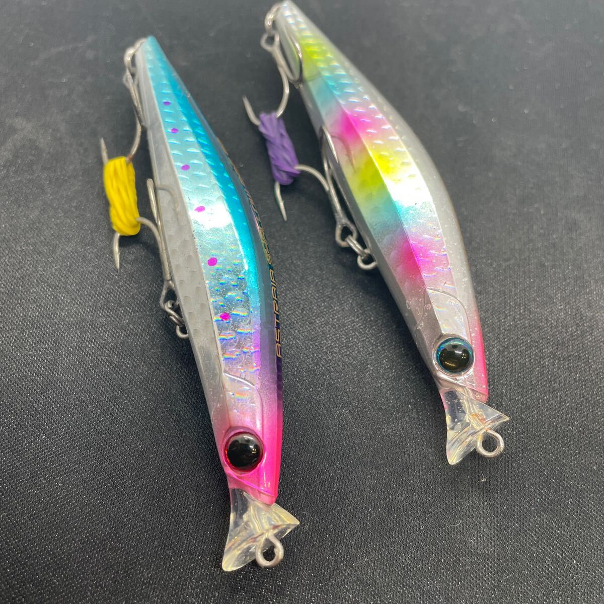 ★美品 送料無料★アストレイア シャロー 99F SR ２本セット エクリプス ECLIPSE ASTRAIA SHALLOW シーバス ヒデ サーフ 河川 ミノー _画像8