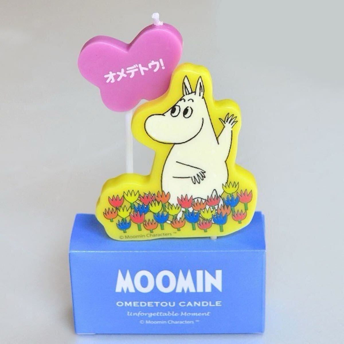 ムーミン☆おめでとうキャンドル　2個(gè)セット　ムーミン＆スナフキン　誕生日?記念日ケーキ用 キャンドル　ローソク