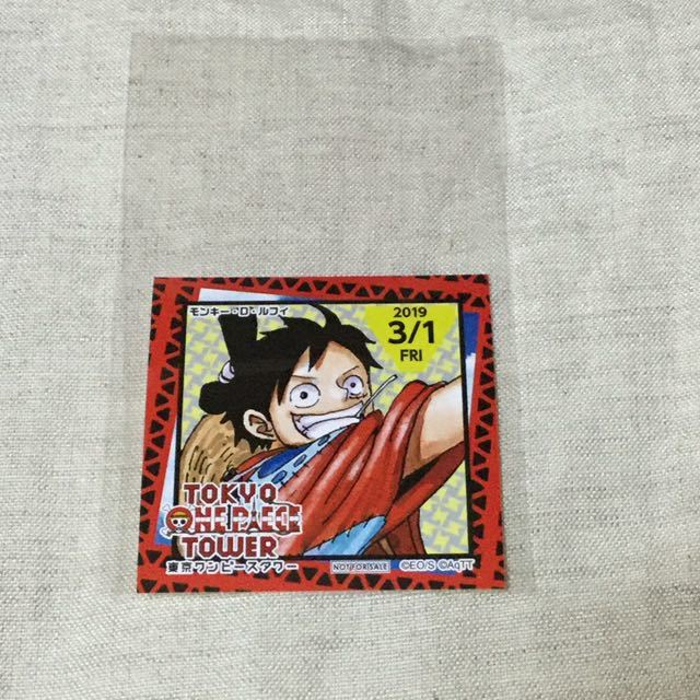 東京ワンピースタワー 4th anniversary ステッカー 麦わらの一味 東京