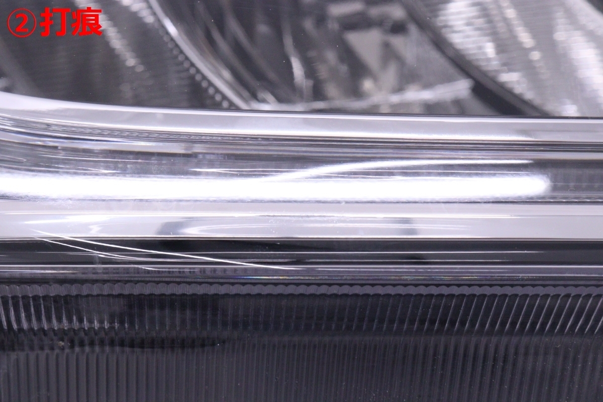 52-265★美品★後期 LED GK3 フィット★右ヘッドライト STANLEY W3674 打刻:N2 ASSY ブラック 純正★ホンダ (DM)