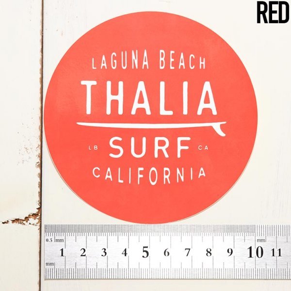 【送料無料】THALIA SURF タリアサーフ DOT BIG 4 STICKER ステッカー シール RED_画像1